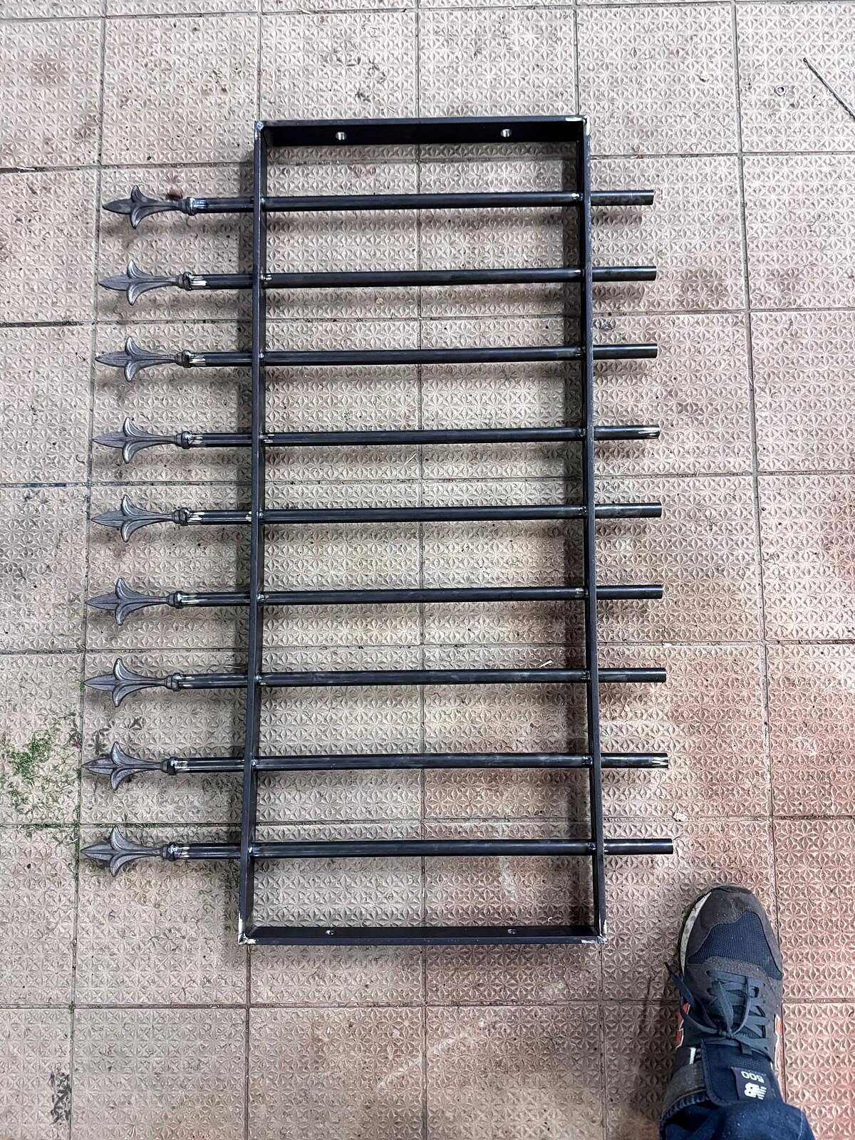 Grille en fer forgé à plat