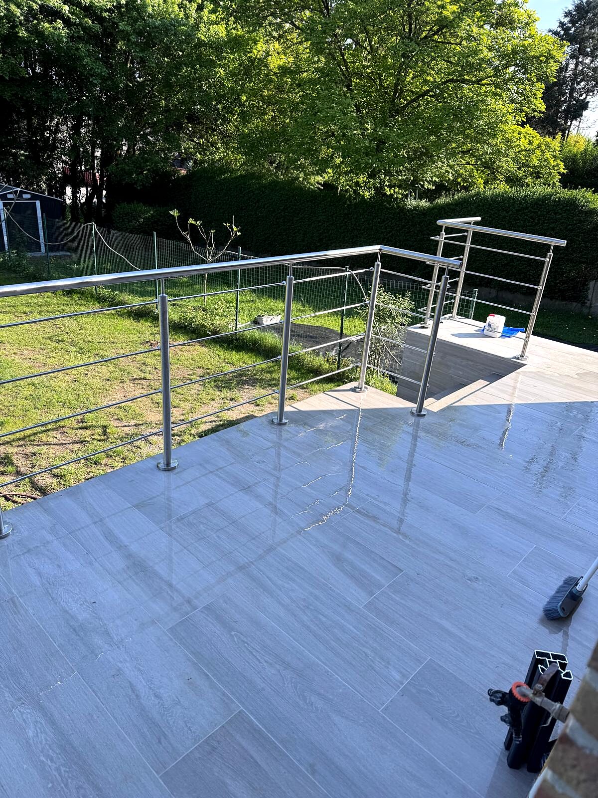 Balustrade de terrasse en inox